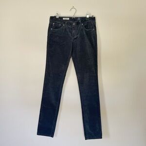 AG Adriano Goldschmied Black Corduroy Pants